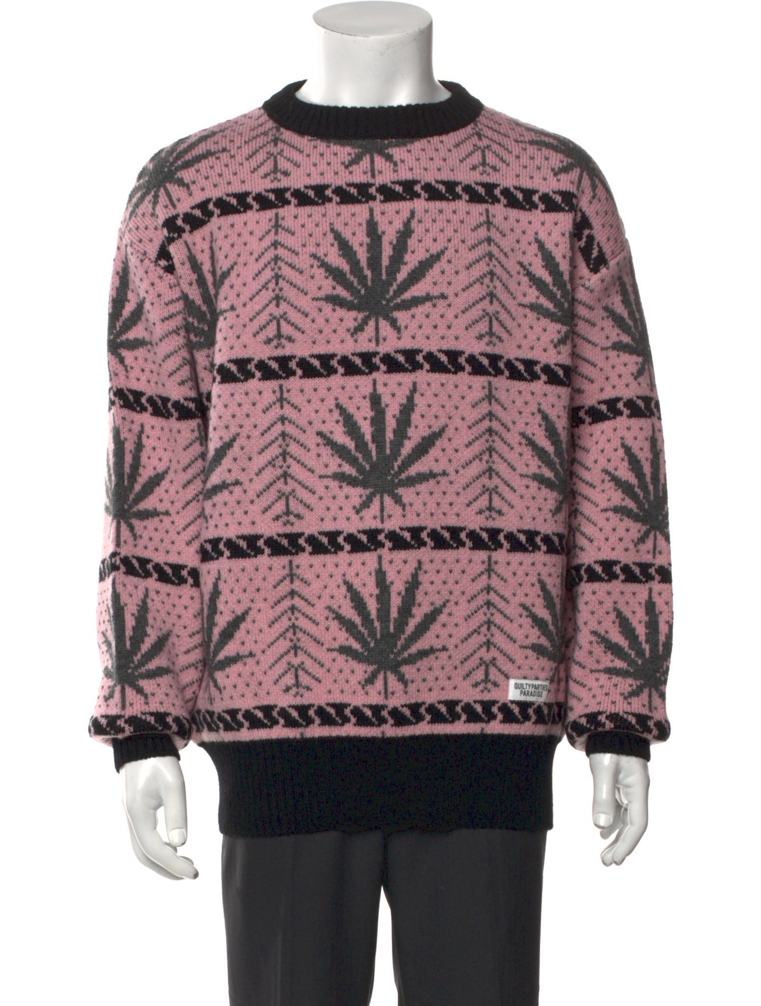 Wacko Maria Guilty Parties Wool Printed Pullover w/ Tags