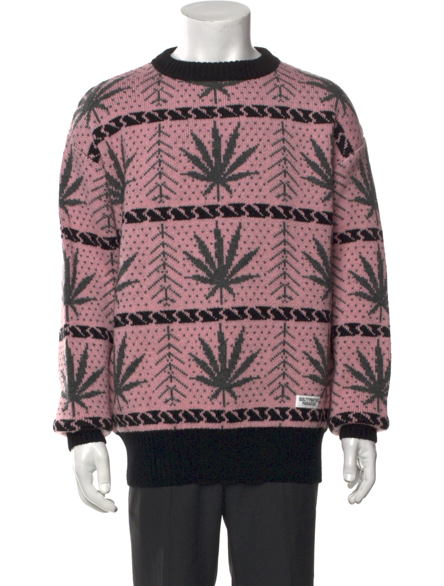 Wacko Maria Guilty Parties Wool Printed Pullover w/ Tags