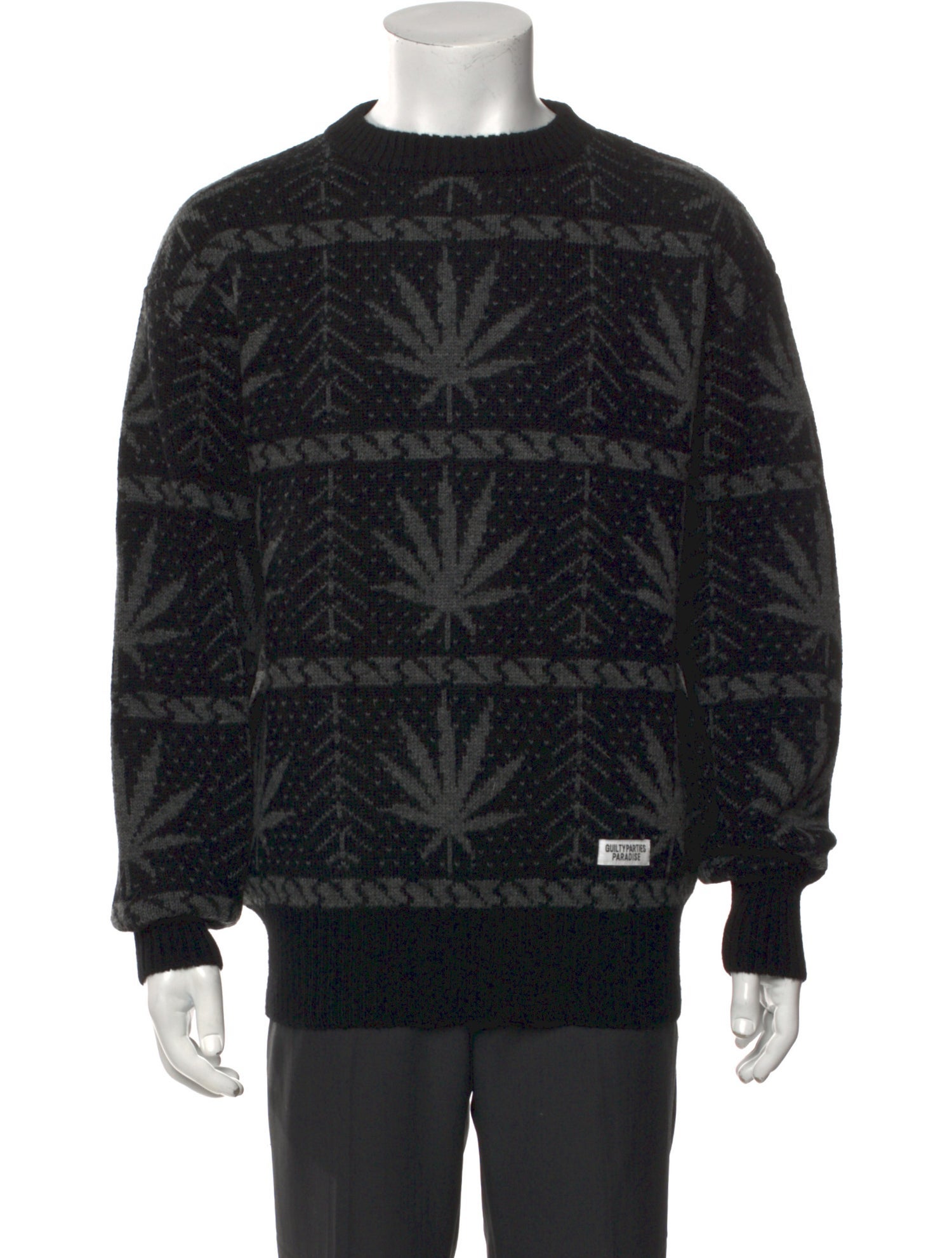 Wacko Maria Guilty Parties Wool Printed Pullover w/ Tags