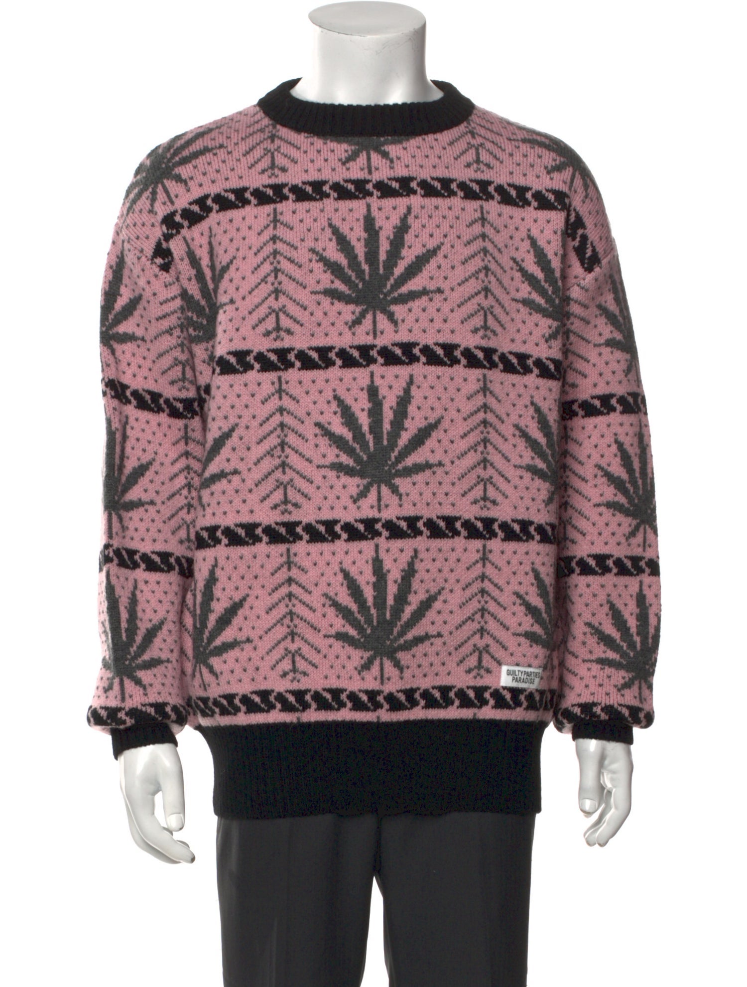 Wacko Maria Guilty Parties Wool Printed Pullover w/ Tags