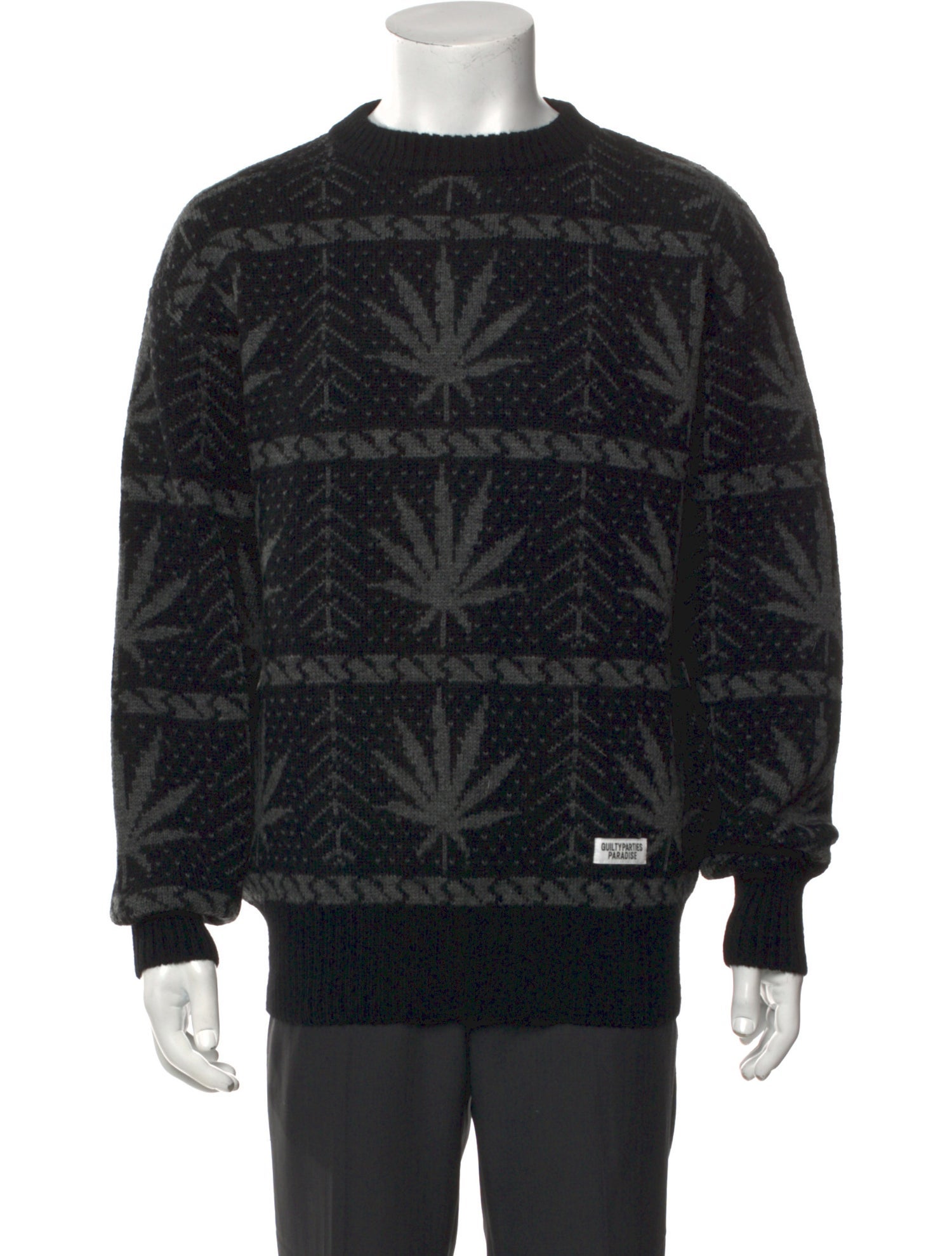 Wacko Maria Guilty Parties Wool Printed Pullover w/ Tags