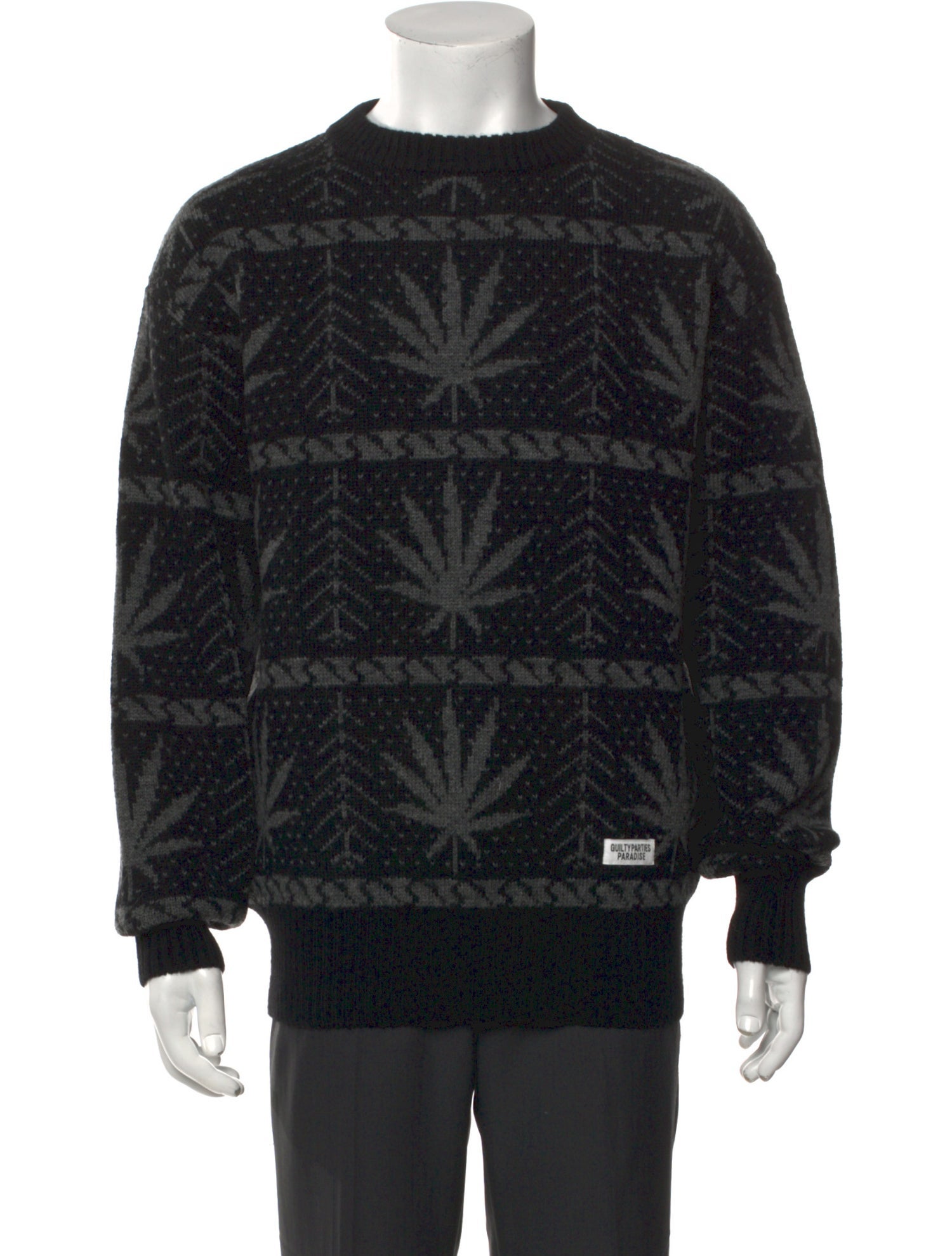 Wacko Maria Guilty Parties Wool Printed Pullover w/ Tags