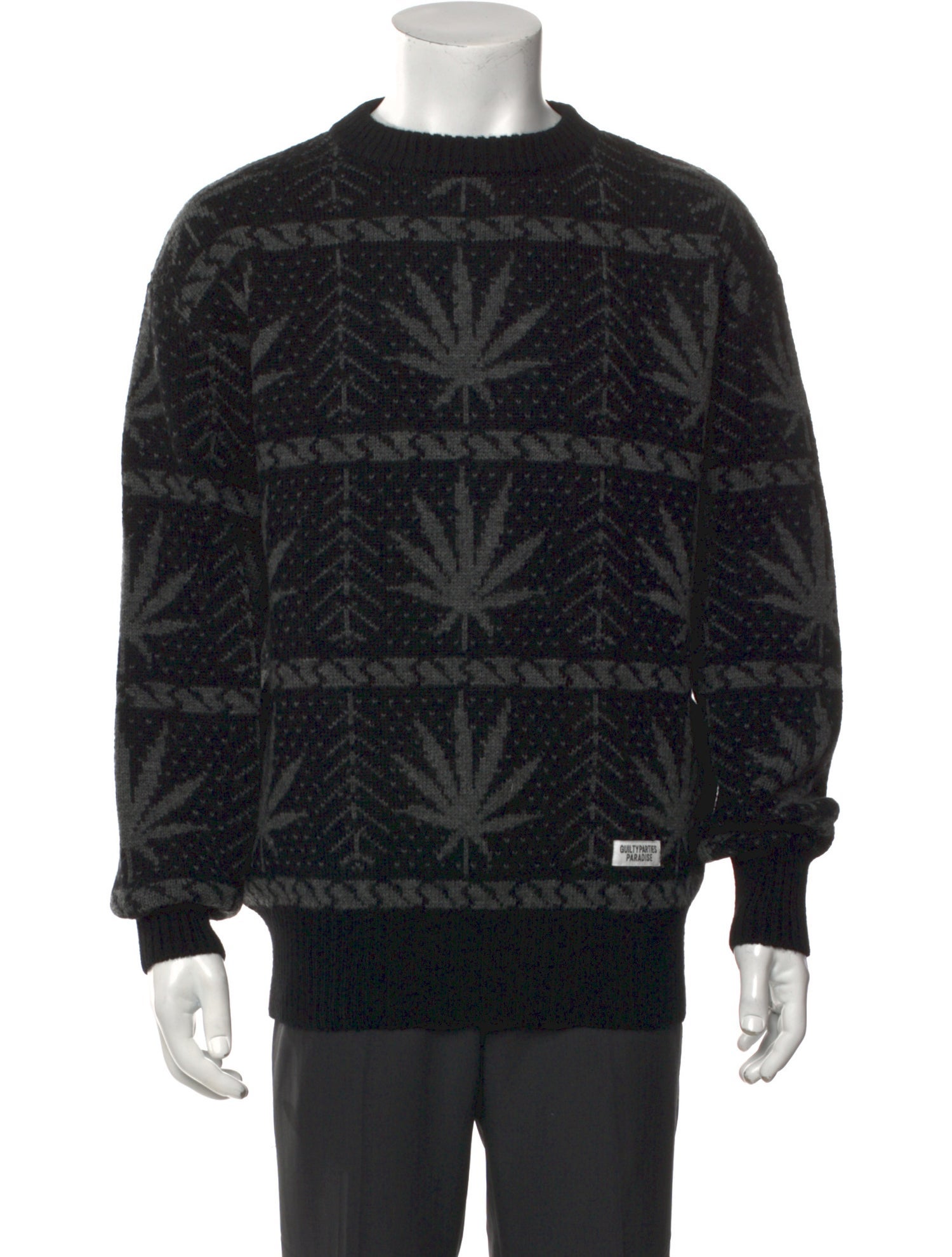 Wacko Maria Guilty Parties Wool Printed Pullover w/ Tags