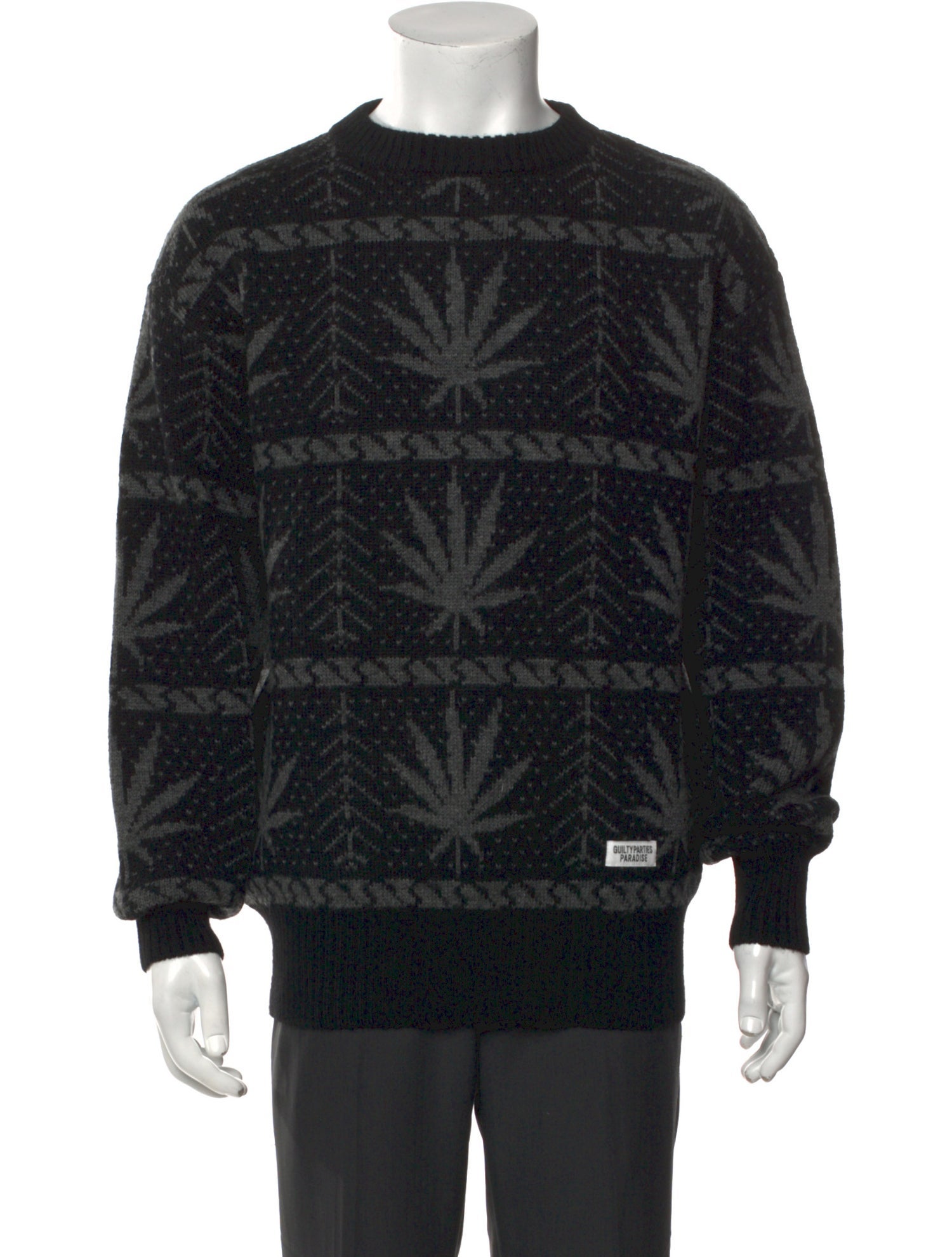 Wacko Maria Guilty Parties Wool Printed Pullover w/ Tags