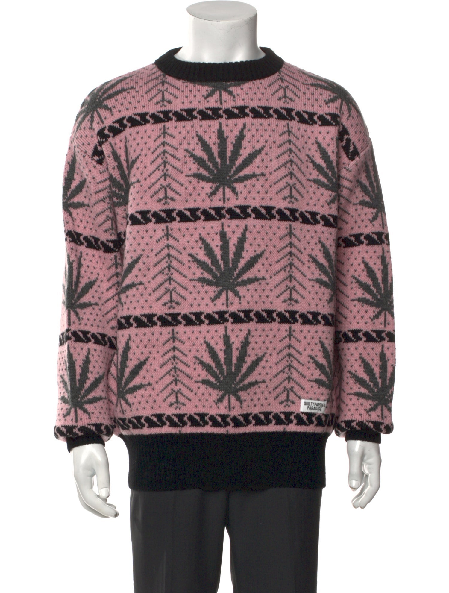 Wacko Maria Guilty Parties Wool Printed Pullover w/ Tags