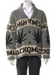 Wacko Maria Guilty Parties Wool Printed Cardigan