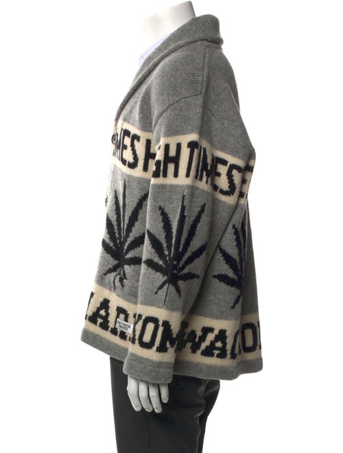 Wacko Maria Guilty Parties Wool Printed Cardigan