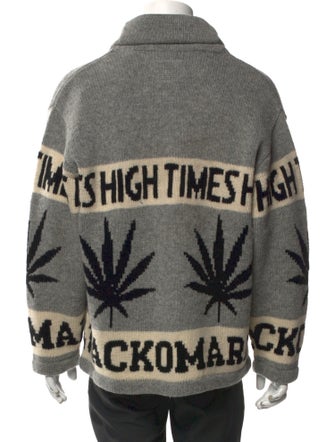 Wacko Maria Guilty Parties Wool Printed Cardigan