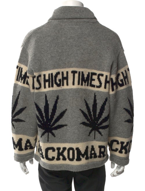 Wacko Maria Guilty Parties Wool Printed Cardigan