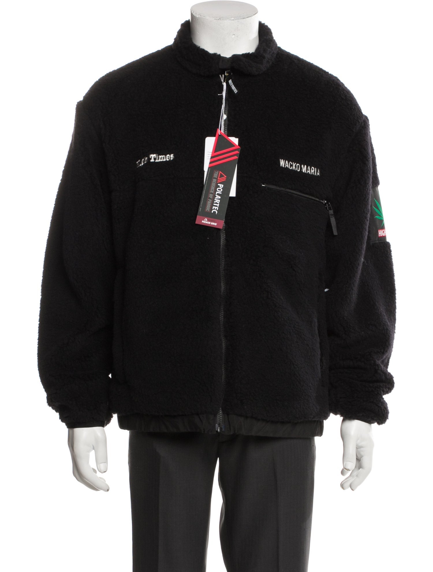 Wacko Maria Guilty Parties Wool Graphic Print Moto Jacket