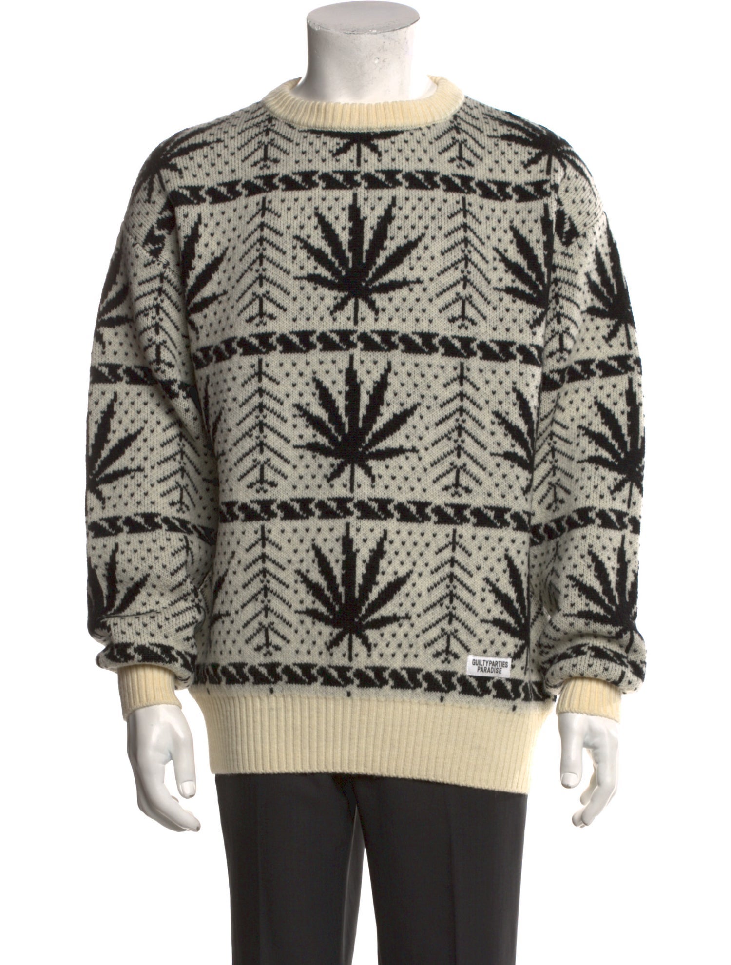 Wacko Maria Guilty Parties Wool Printed Pullover w/ Tags