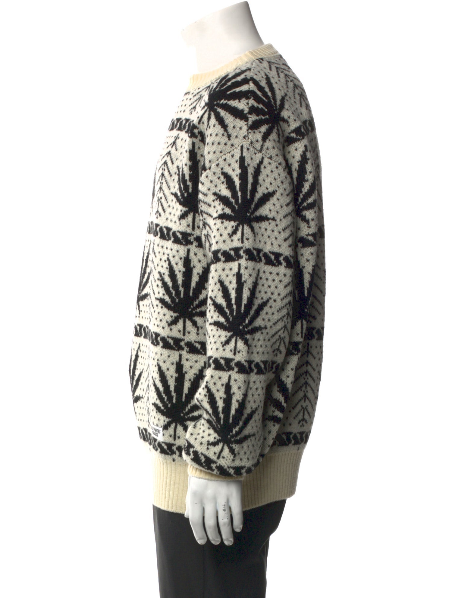 Wacko Maria Guilty Parties Wool Graphic Print Cardigan w/ Tags