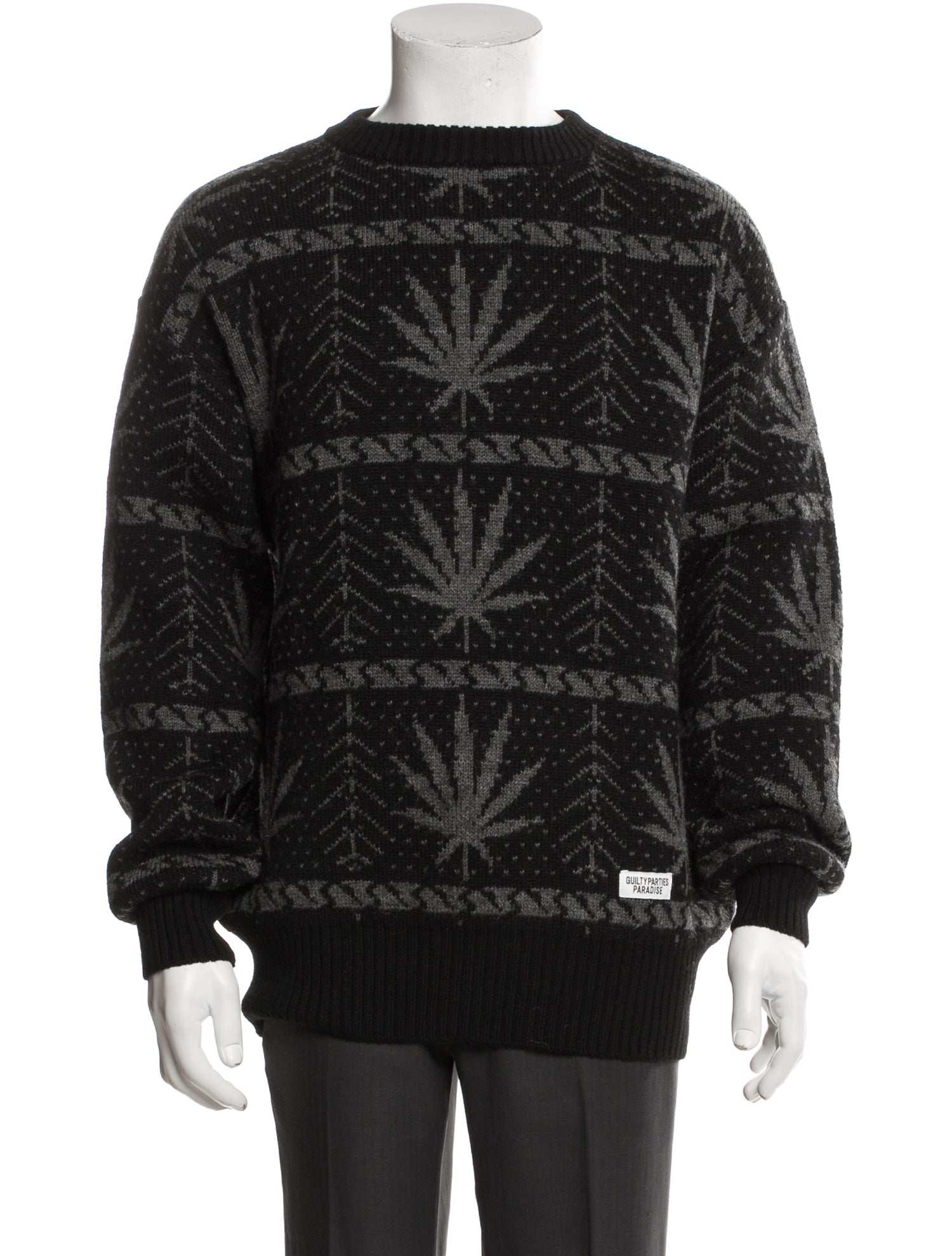 Wacko Maria Guilty Parties Wool Printed Pullover w/ Tags