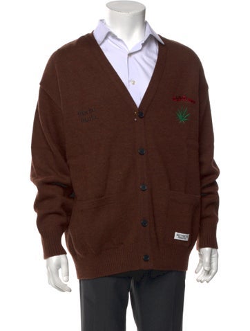 Wacko Maria Guilty Parties Sweaters Wool V-Neck Cardigan M