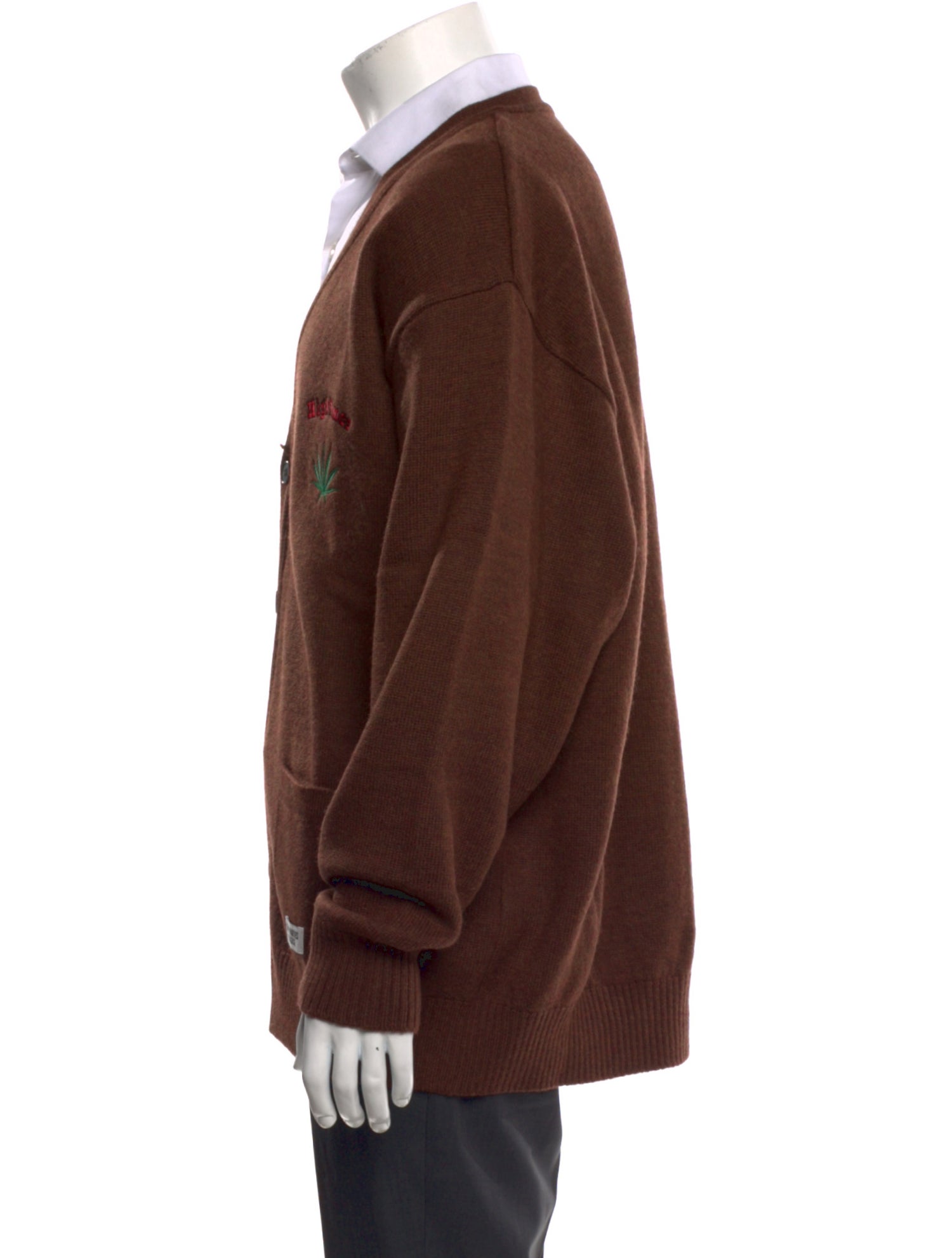 Wacko Maria Guilty Parties Wool V-Neck Cardigan w/ Tags