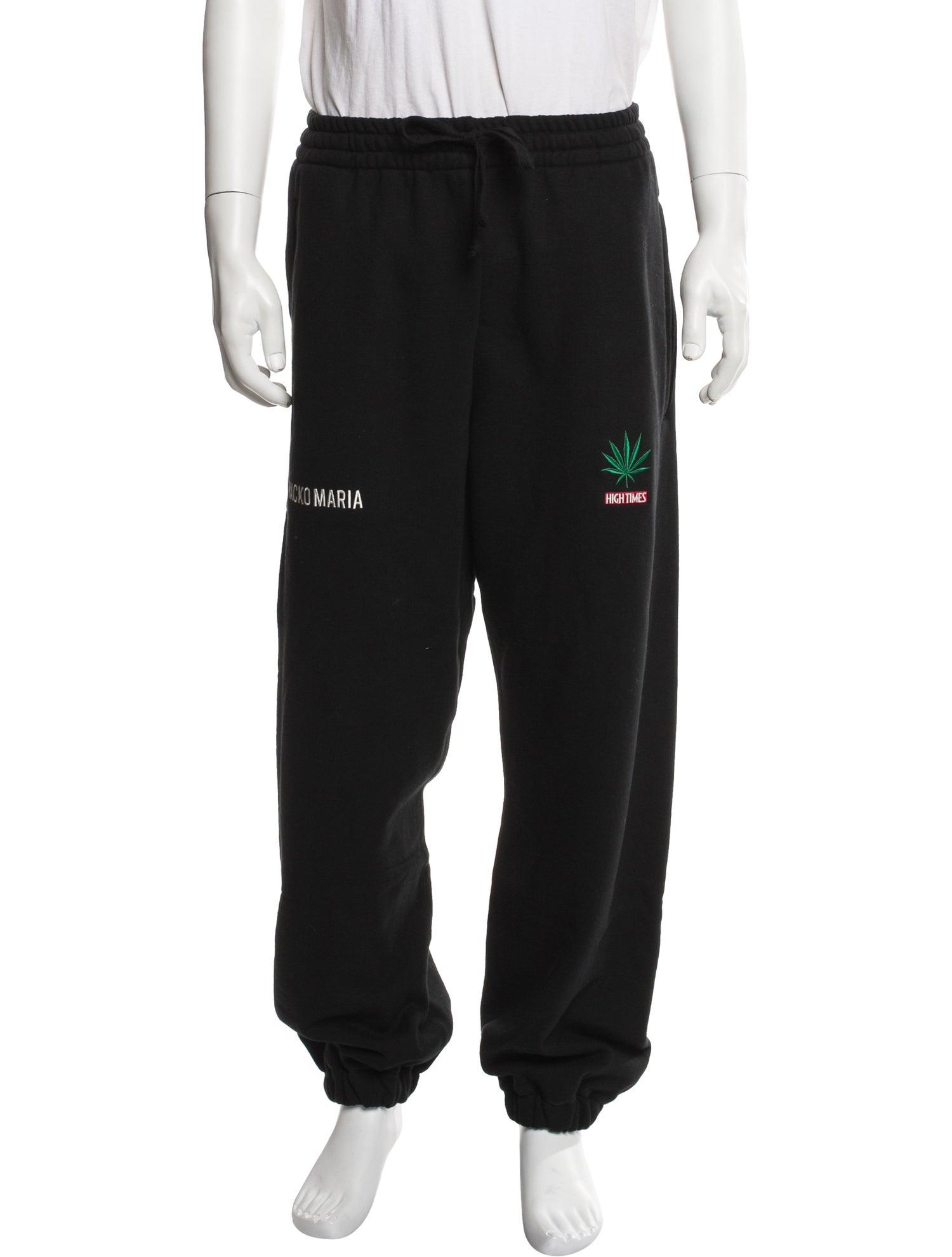 Wacko Maria Guilty Parties Graphic Print Embroidered Accent Lounge Bottoms w/ Tags