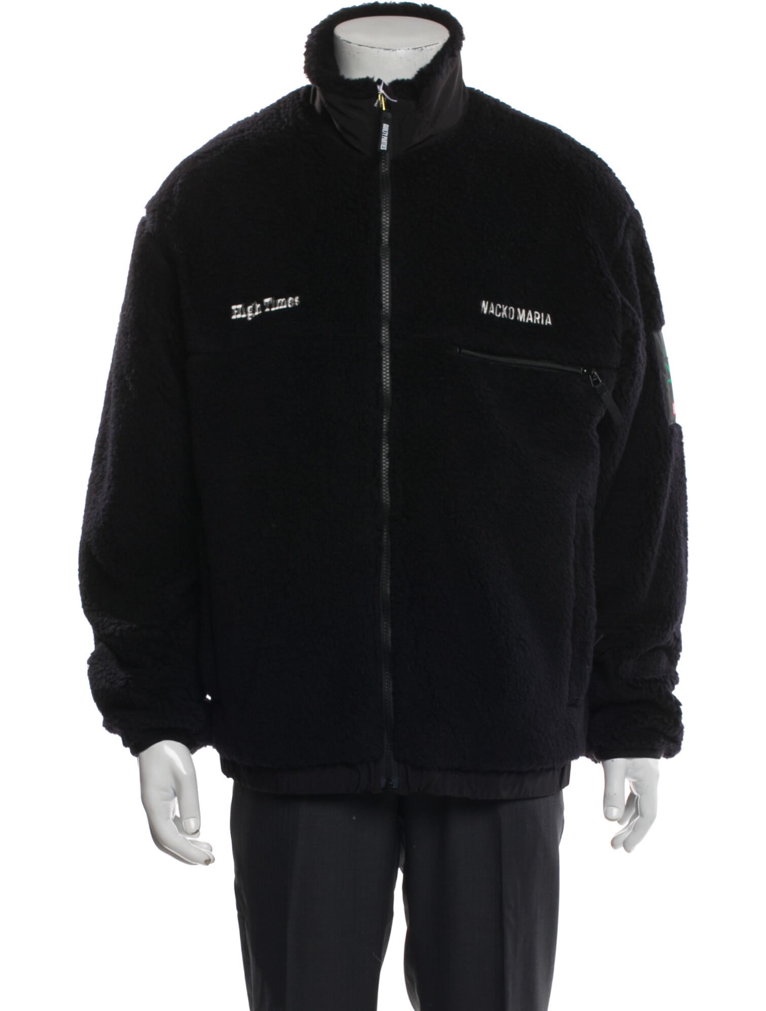 Wacko Maria Guilty Parties Wool Graphic Print Windbreaker w/ Tags