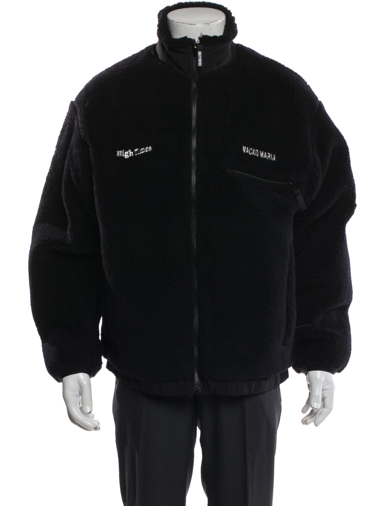 Wacko Maria Guilty Parties Wool Graphic Print Windbreaker w/ Tags