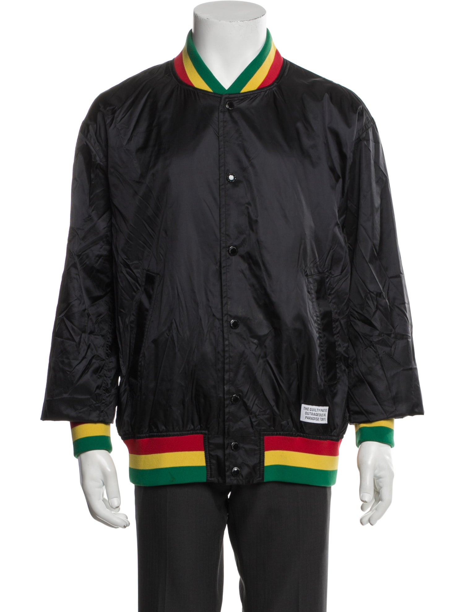 Wacko Maria Guilty Parties Striped Bomber Jacket