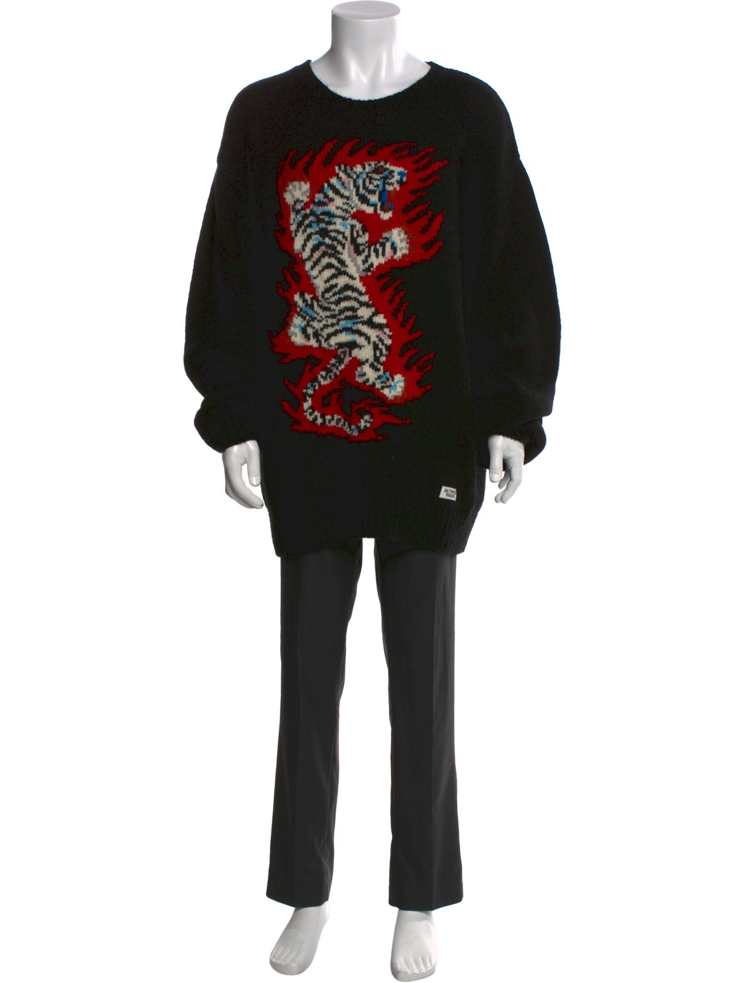 Wacko Maria Guilty Parties Wool Graphic Print Pullover