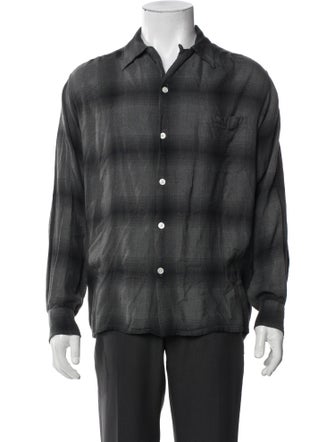 Wacko Maria Guilty Parties Plaid Print Long Sleeve Shirt