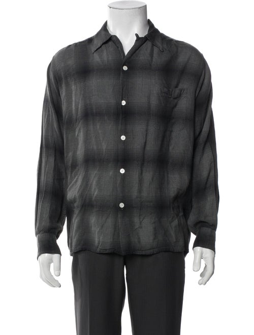 Wacko Maria Guilty Parties Plaid Print Long Sleeve Shirt