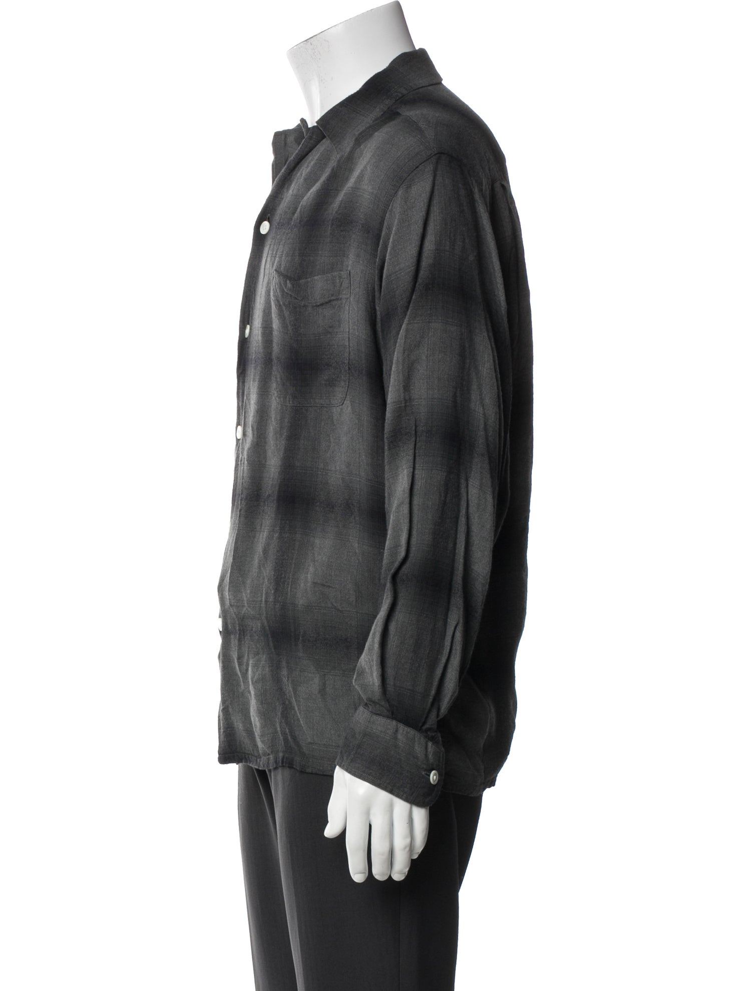 Wacko Maria Guilty Parties Plaid Print Long Sleeve Shirt