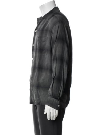 Wacko Maria Guilty Parties Plaid Print Long Sleeve Shirt