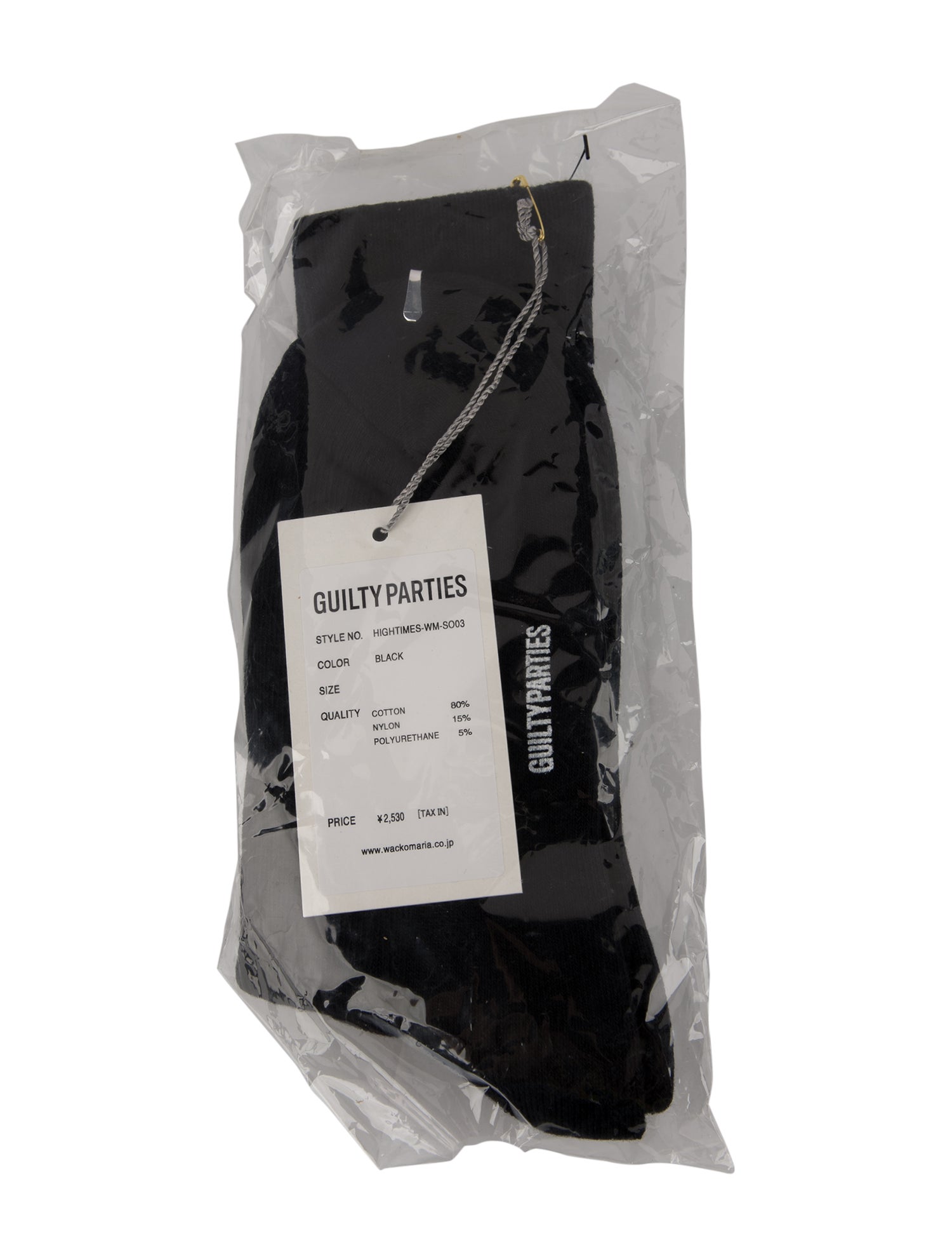 Wacko Maria Guilty Parties Cotton Pattern Print Socks w/ Tags