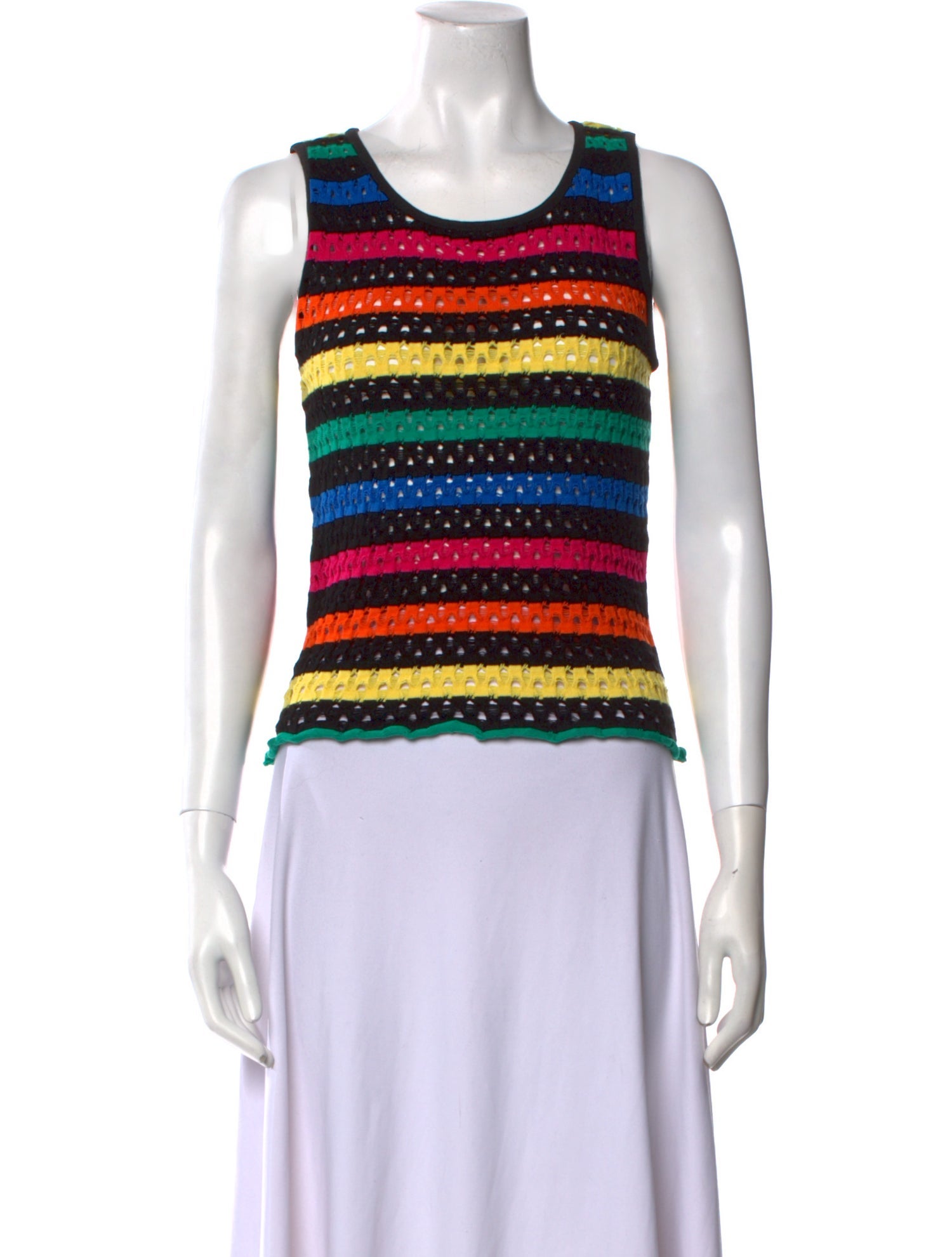 AGR Striped Scoop Neck Top w/ Tags