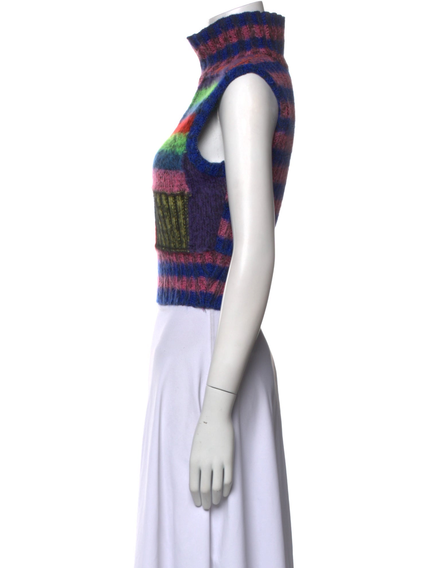 AGR Animal Print Turtleneck Sweater