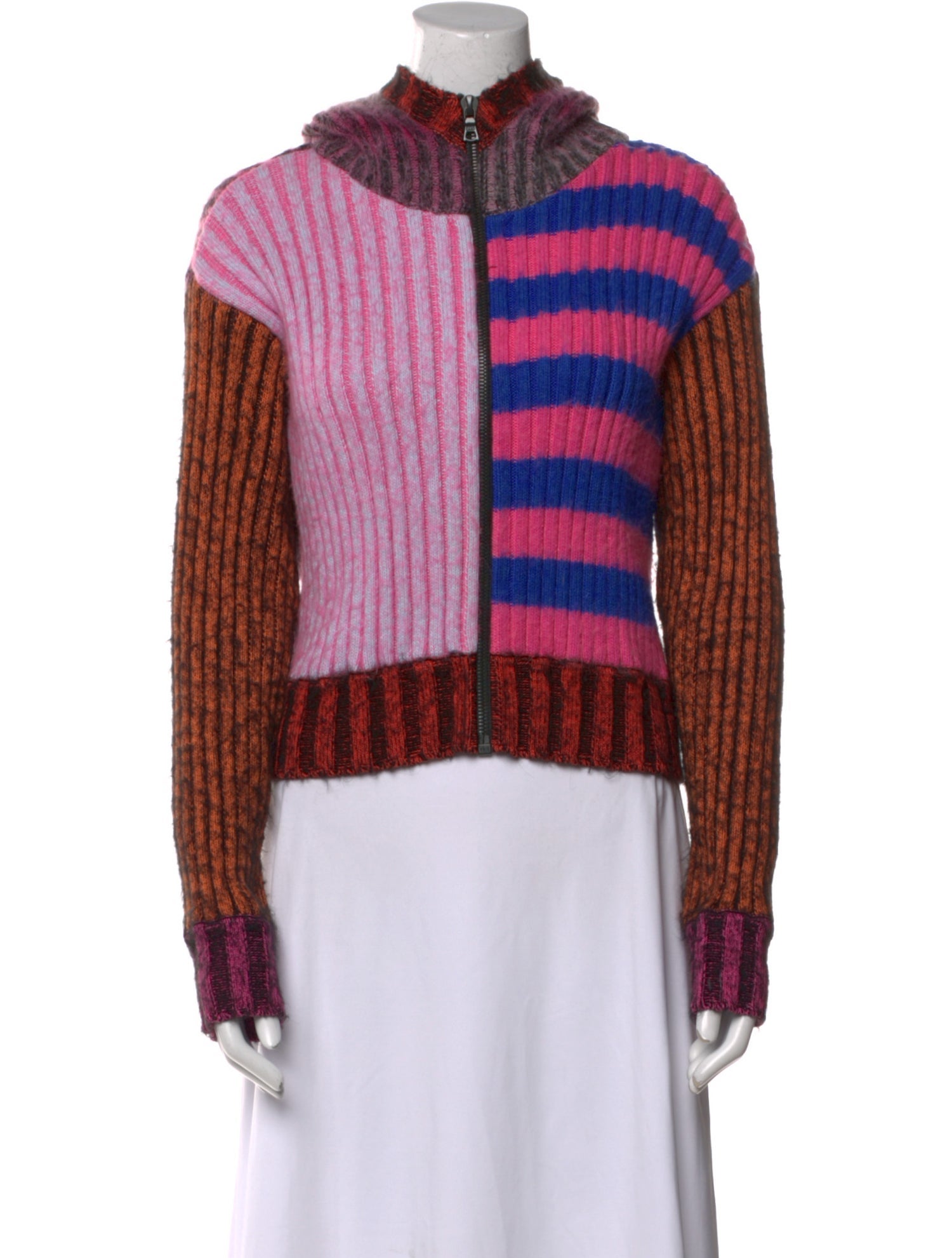 AGR Plaid Print Turtleneck Sweatshirt