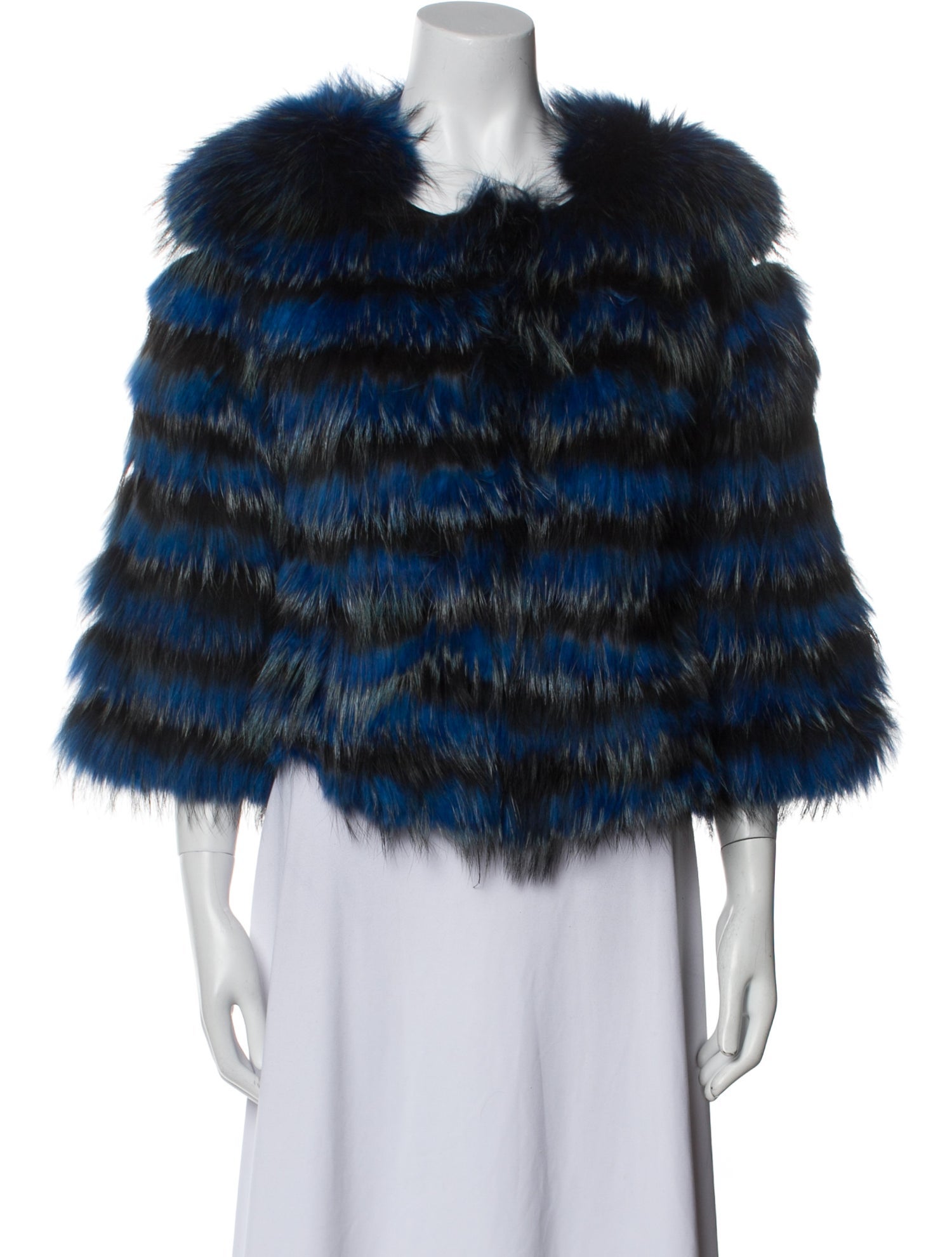 Wachtenheim Furs Goat Fur Striped Jacket