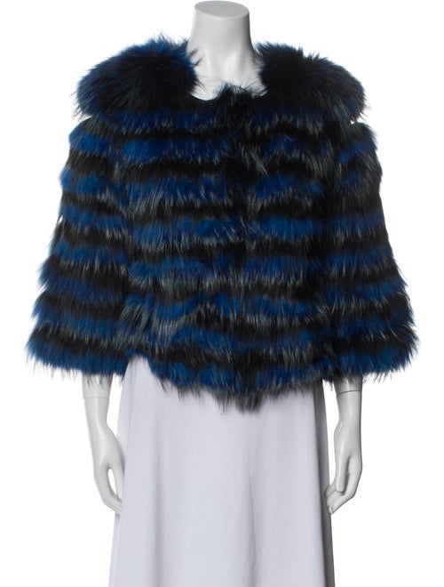 Wachtenheim Furs Goat Fur Striped Jacket