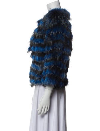 Wachtenheim Furs Goat Fur Striped Jacket