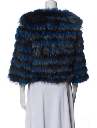 Wachtenheim Furs Goat Fur Striped Jacket