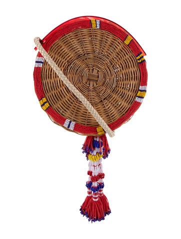 Waiwai Crossbody Bags Wicker Minaudière