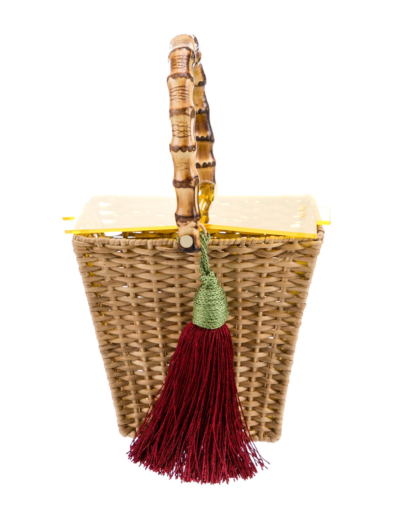 Waiwai Rattan Top Handle Bag w/ Tags