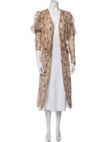 we are Leone Tops Animal Print V-Neck Tunic XL