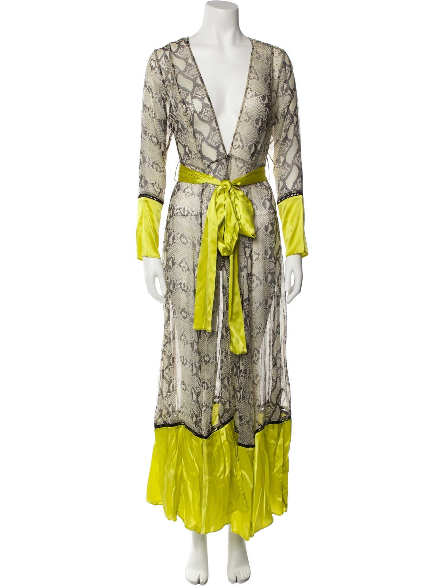 we are LEONE Silk Long Dress