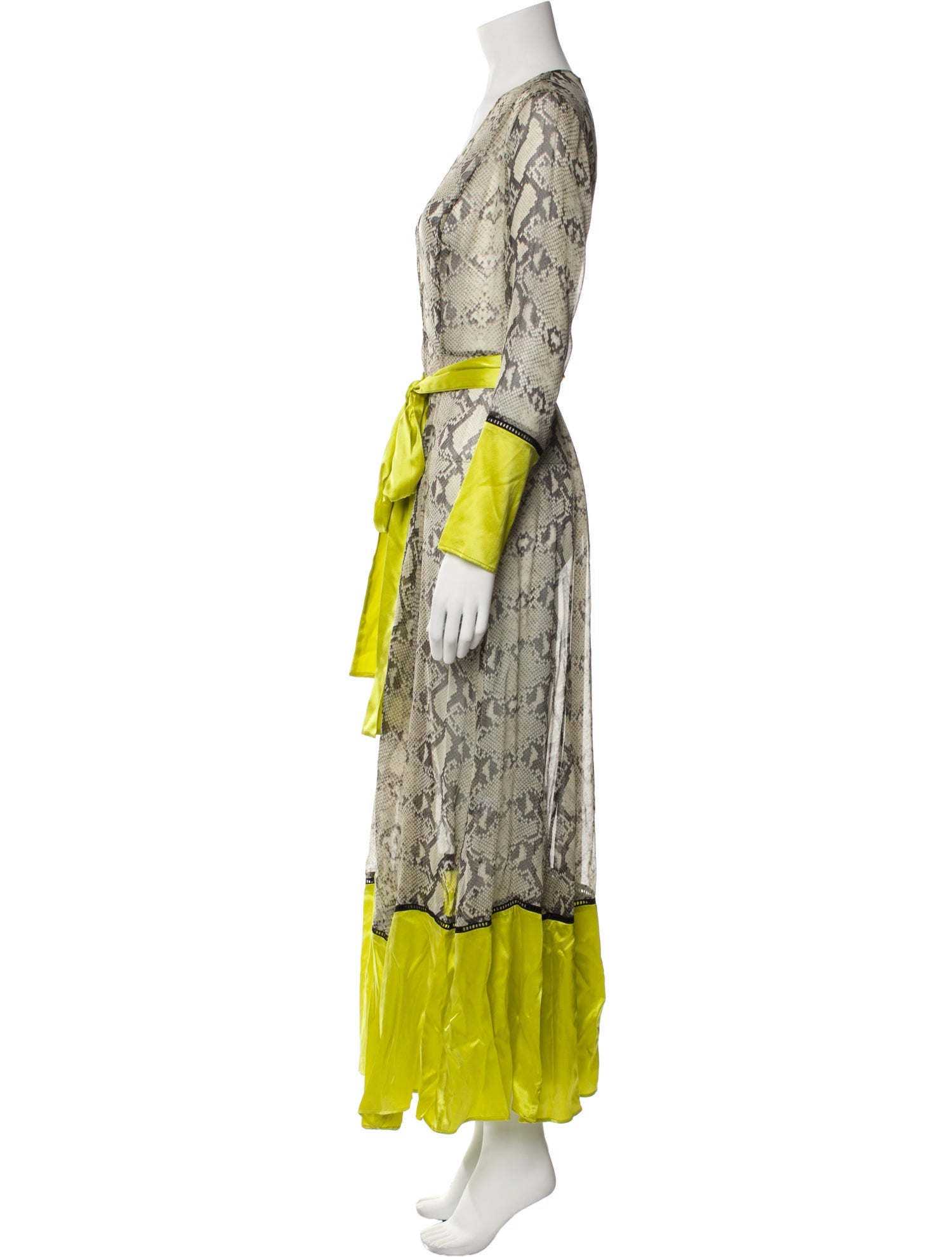 we are LEONE Silk Long Dress