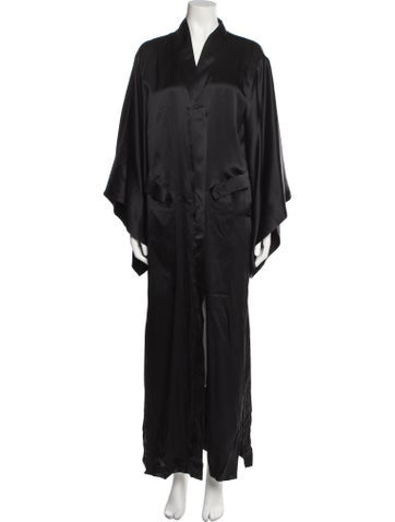 we are Leone Loungewear Silk Robe M