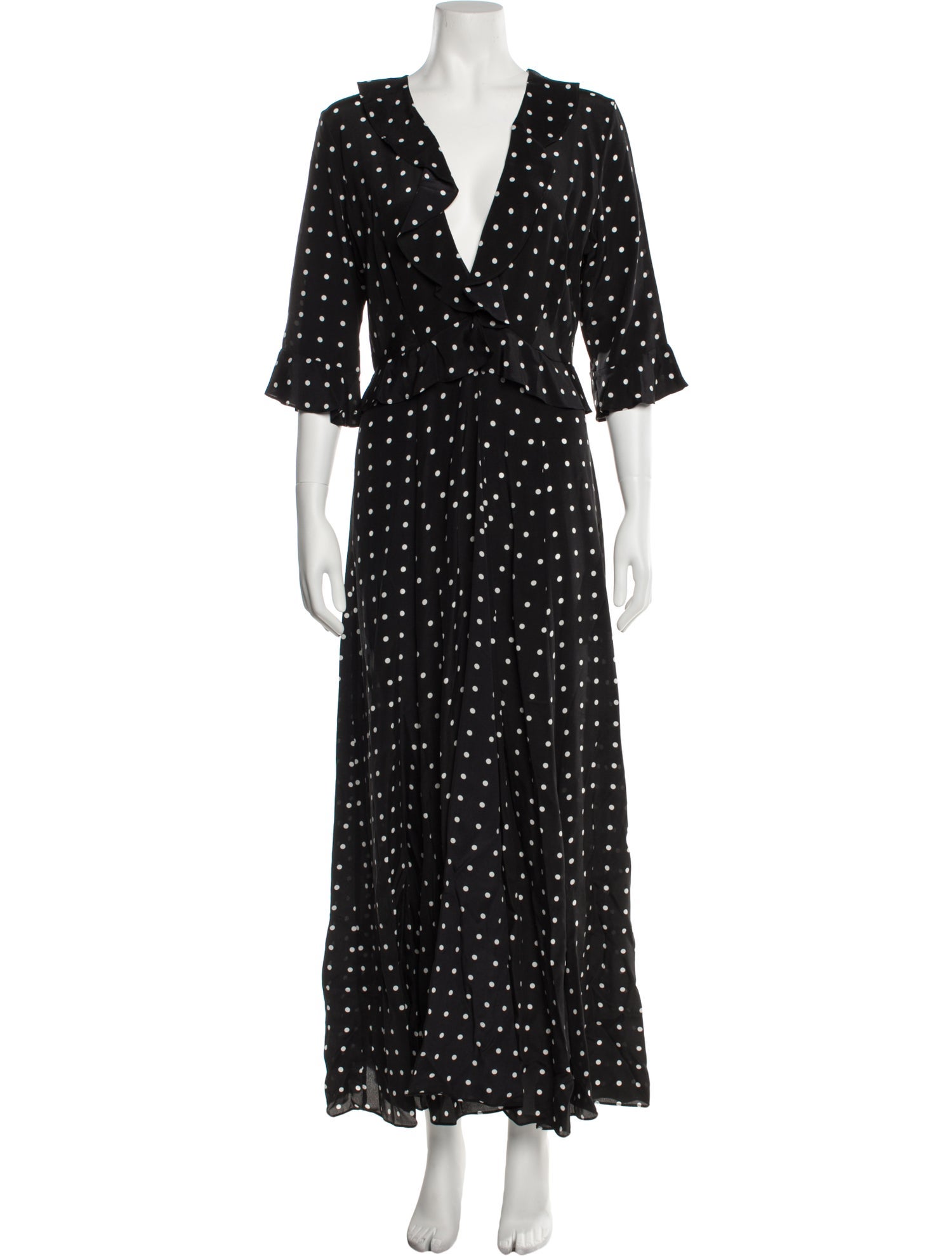 we are LEONE Silk Long Dress
