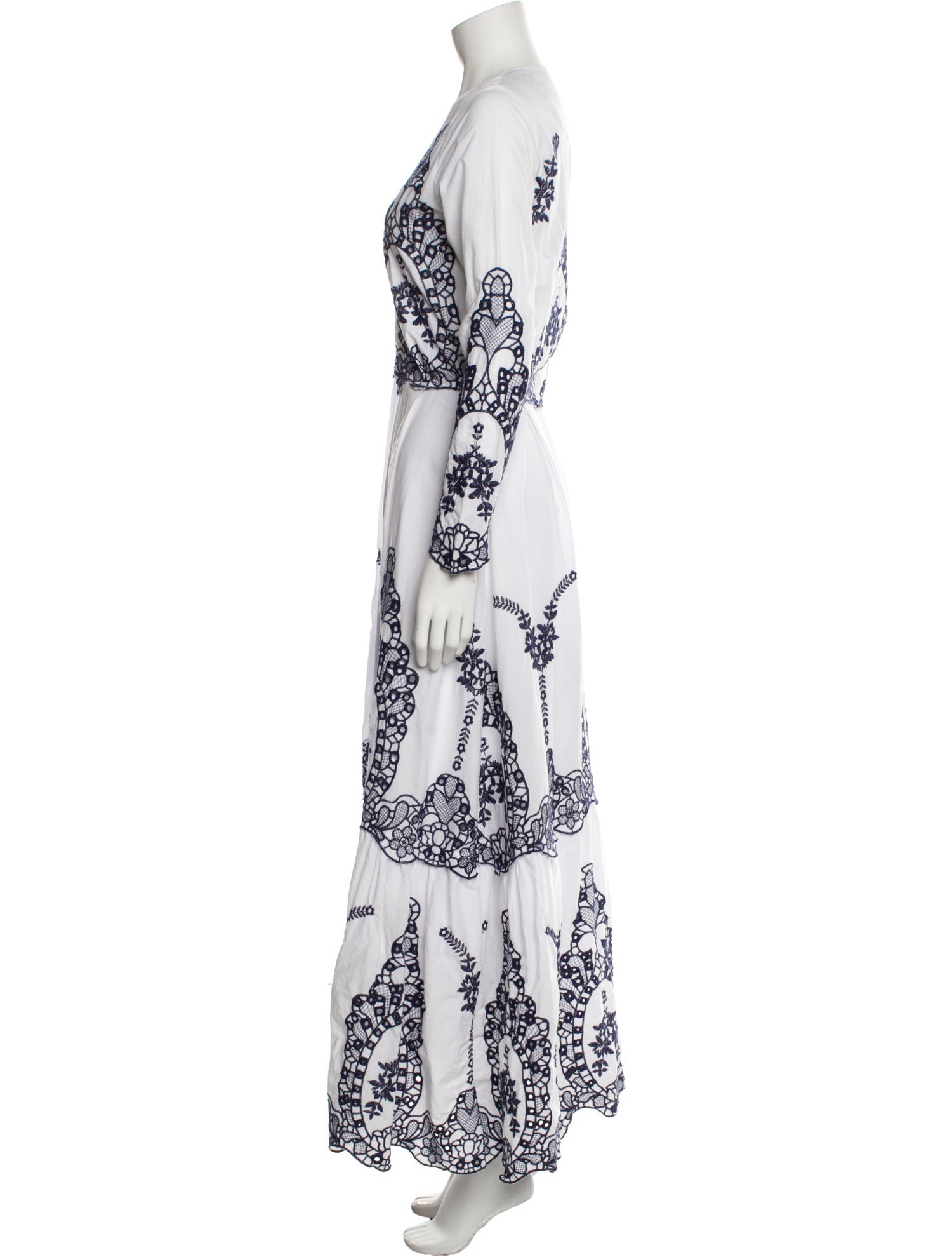 we are LEONE Silk Long Dress