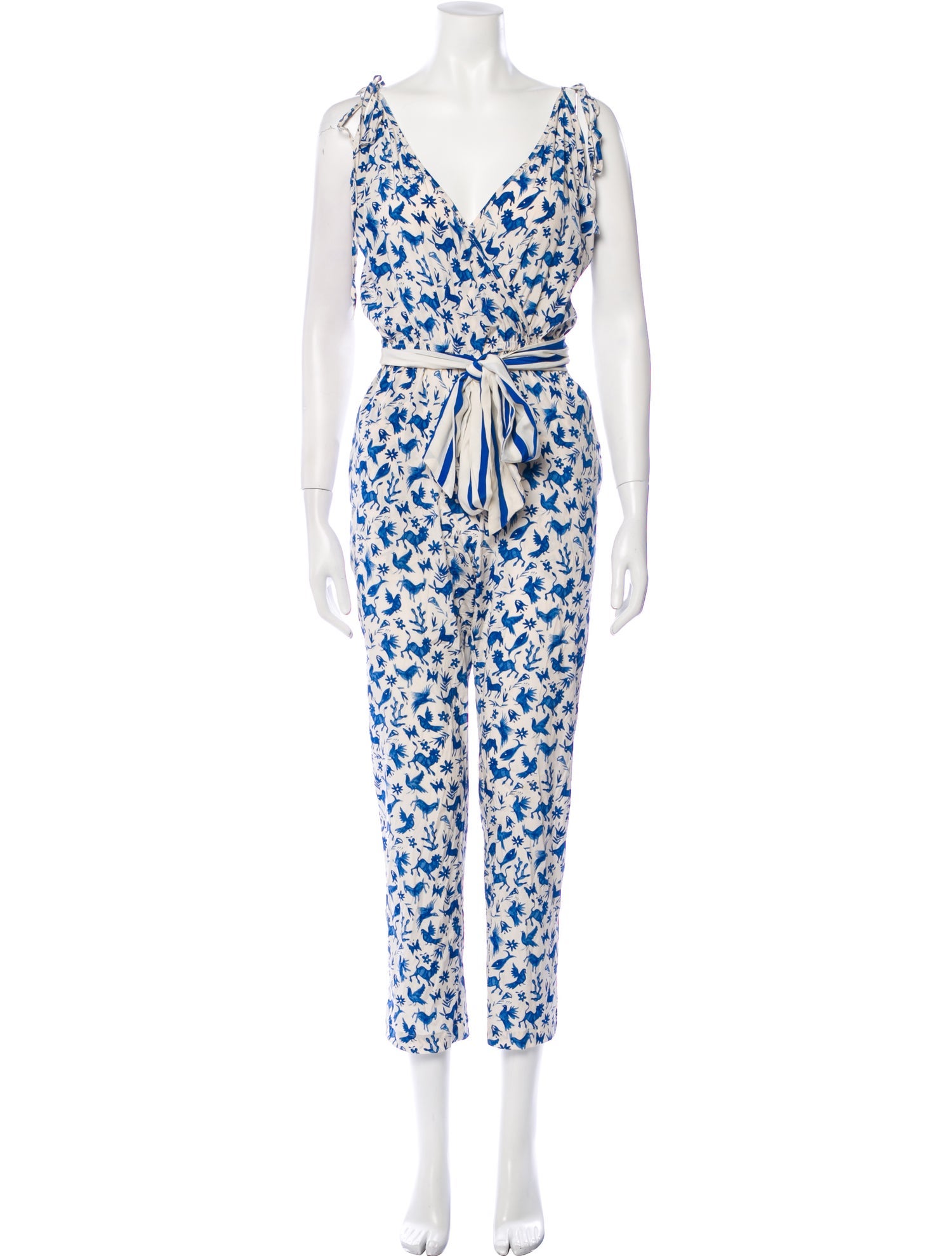 we are LEONE Silk Printed Jumpsuit