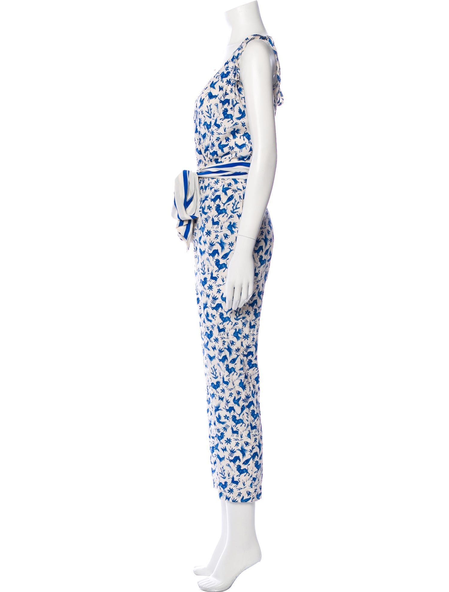 we are LEONE Silk Printed Jumpsuit