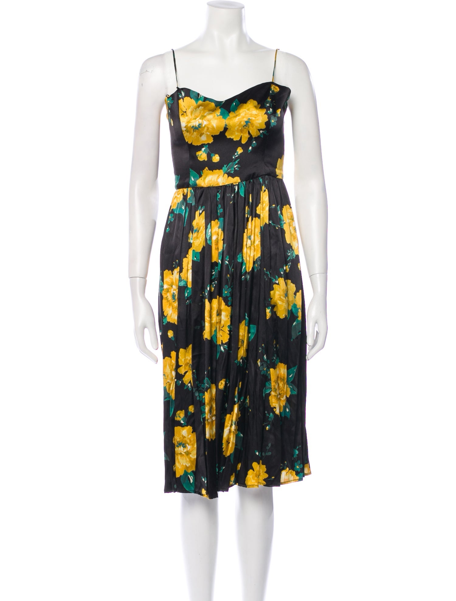 we are LEONE Floral Print Midi Length Dress