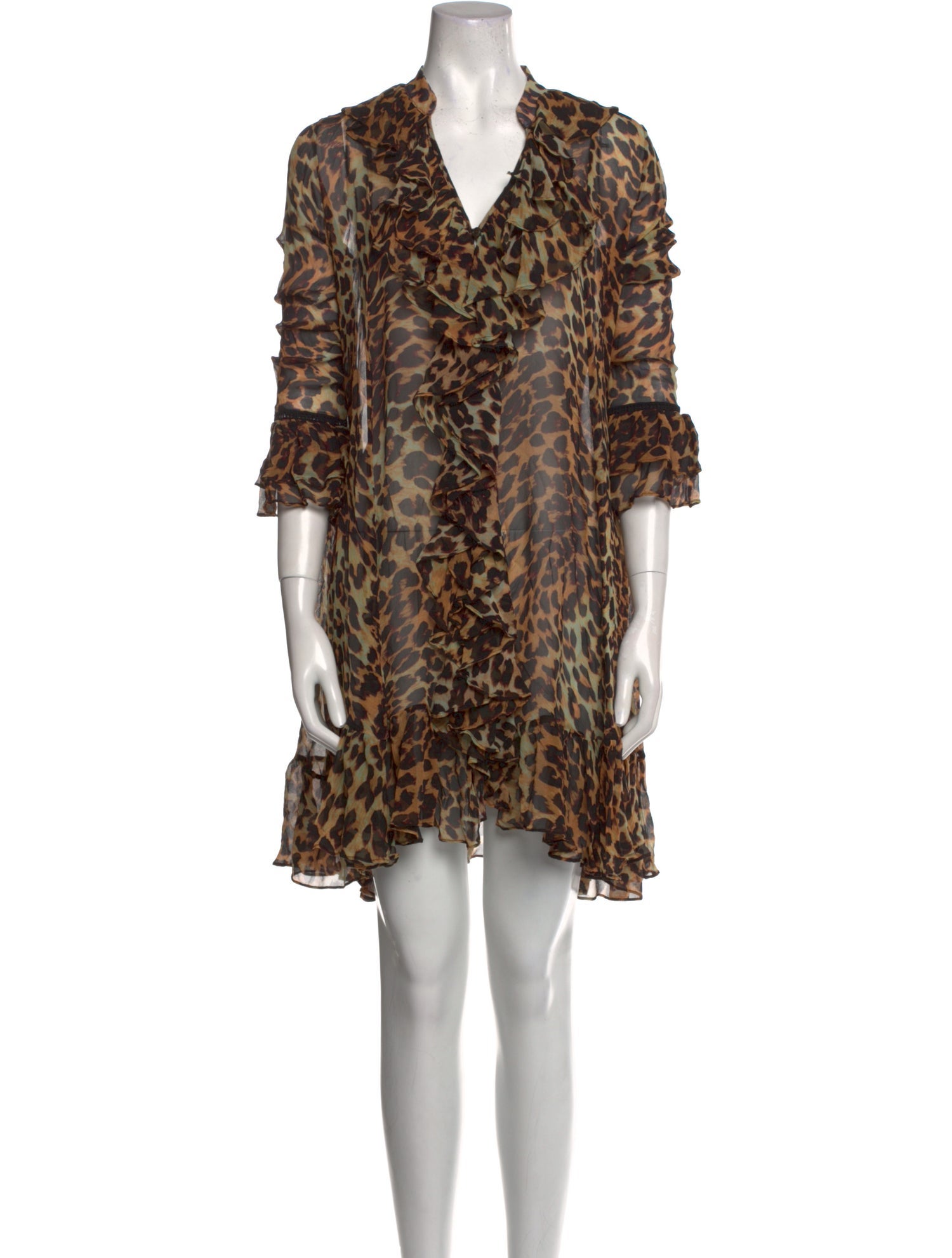 we are LEONE Silk Knee-Length Dress