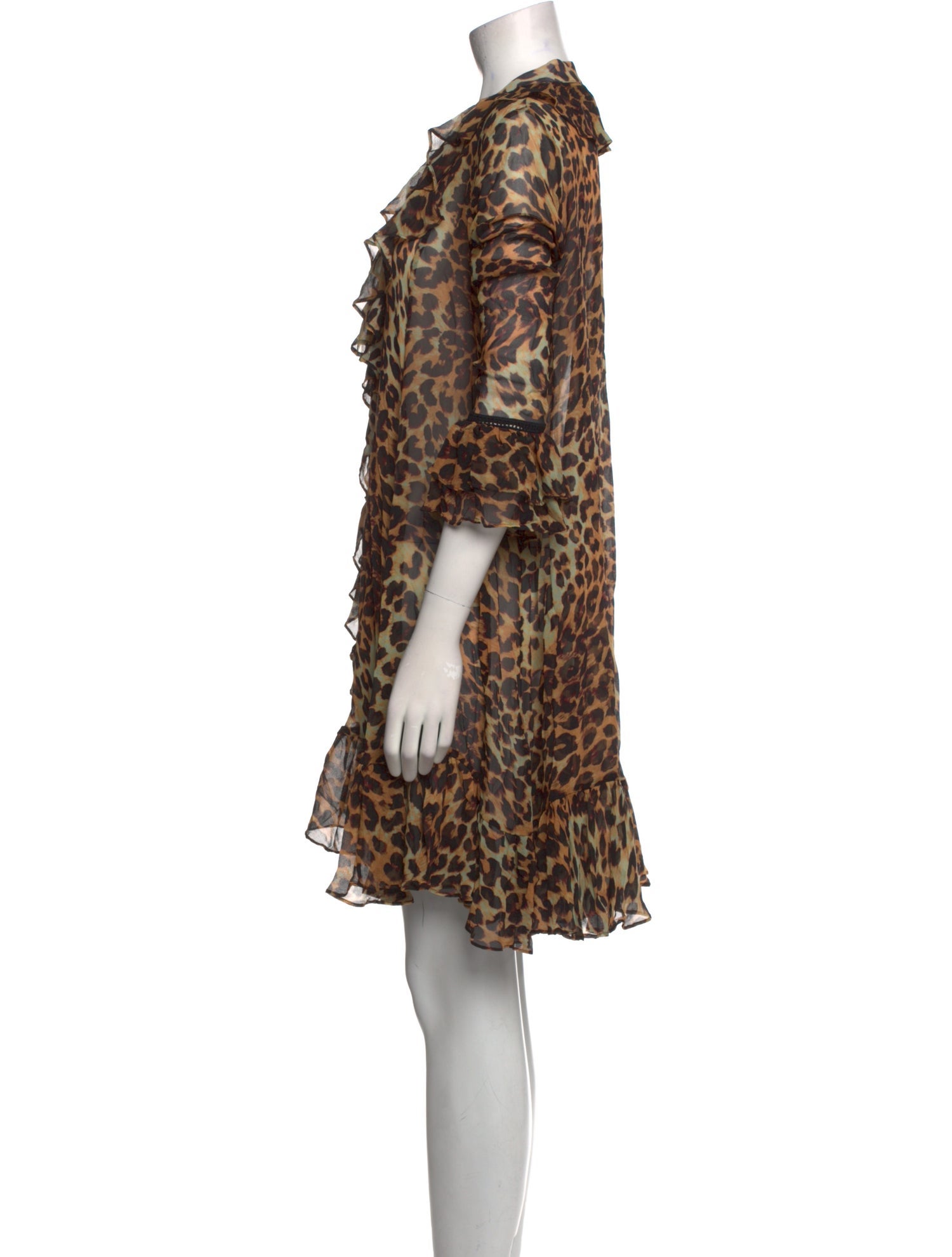 we are LEONE Silk Knee-Length Dress