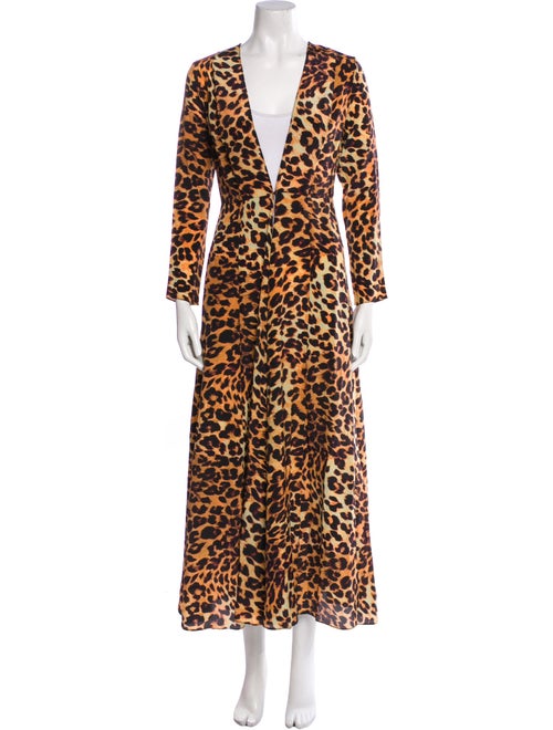we are LEONE Silk Animal Print Jacket